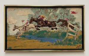 1950s Sewn Hunt Scene by F. A. Lee
