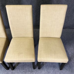 Set of 4 High Back Upholstered Dining Chairs