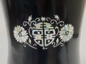 Korean Mother of Pearl Inlaid Vase