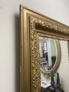 Early 1900's Gold Gilded Beveled Mirror
