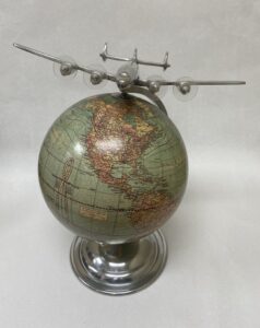 Weber Costello "On Top of the World" Replica Globe with Plane