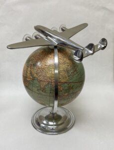 Weber Costello "On Top of the World" Replica Globe with Plane