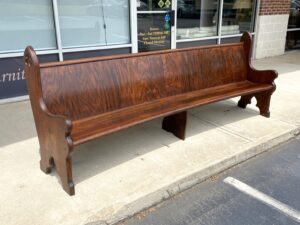 Early 1900s 9ft Oak and Pine Church Pew