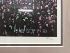 1988 Byron Birdsall Artist Signed Limited Edition Print Titled "McKinley Fire Weed"