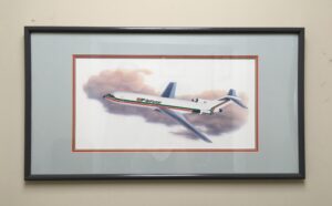 CF Airfreight Airplane Double Matted Giclee