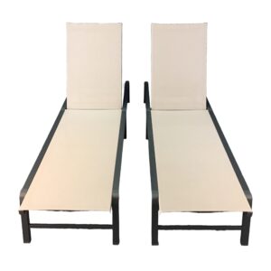 Pair of Outdoor Chaise Lounges