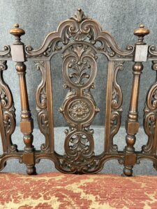 Antique William & Mary Carved Wood Settee