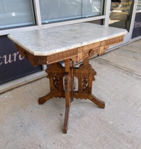 Solid Walnut Marble Top Center / End Table