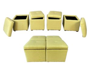 Fairfield Chair Company 4 Piece Upholstered Storage Ottoman