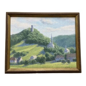 Original German Landscape on Board by David Pavlak