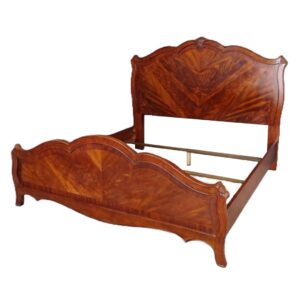 King Size Flamed Mahogany Bed Frame