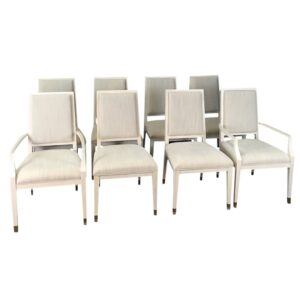 Set of 8 Universal Furniture Upholstered Dining Chairs