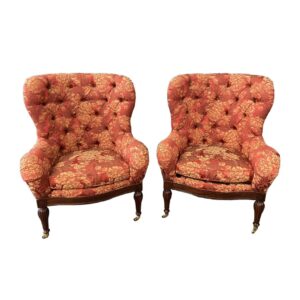 Pair of Southwood Tufted Back Club Chairs