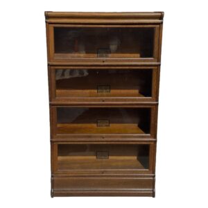 Globe-Wernicke Four Stack Oak Barrister Bookcase