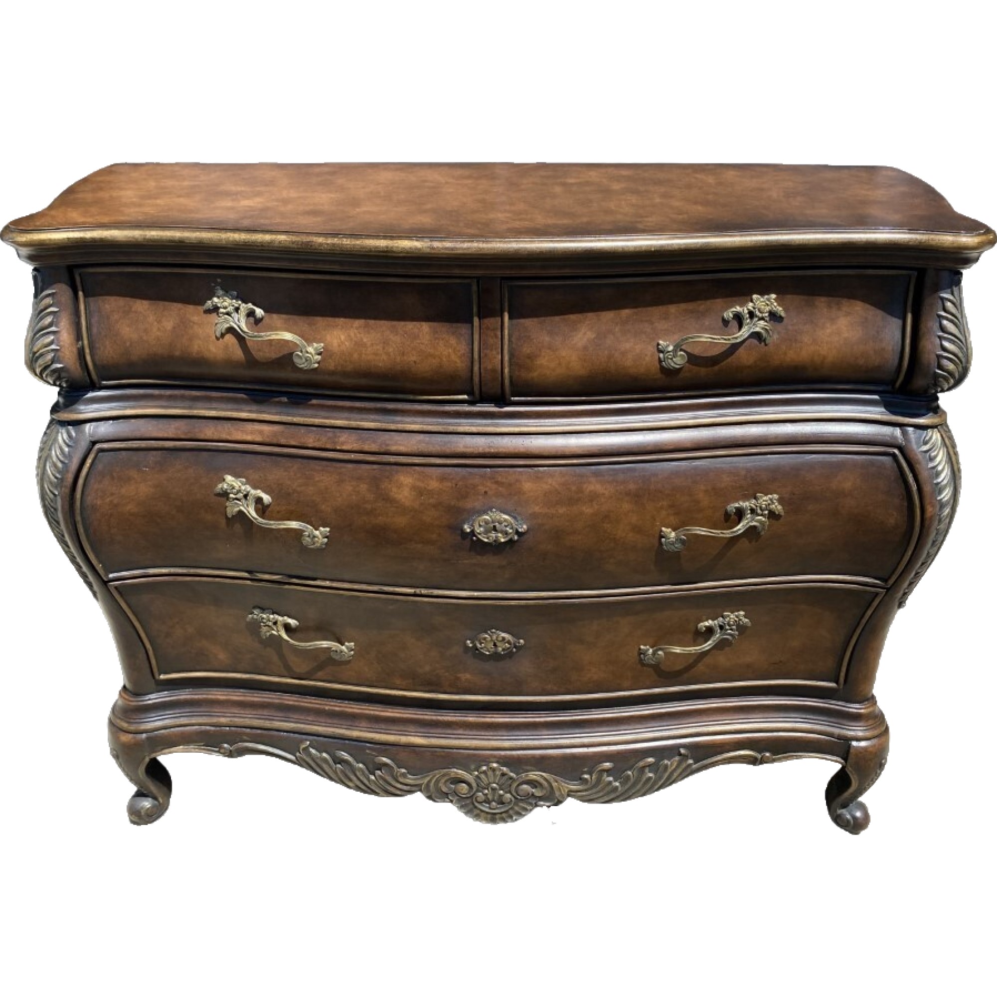 Late 20th Century Louis XV Style 3 Drawer Dresser