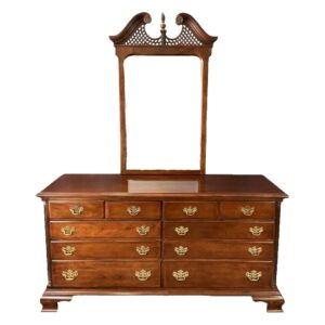 American Drew Chippendale Dresser with Mirror