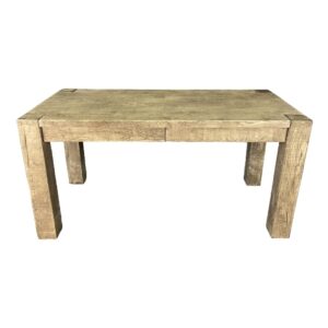 Restoration Hardware Reclaimed Oak Two Drawer Writing Desk