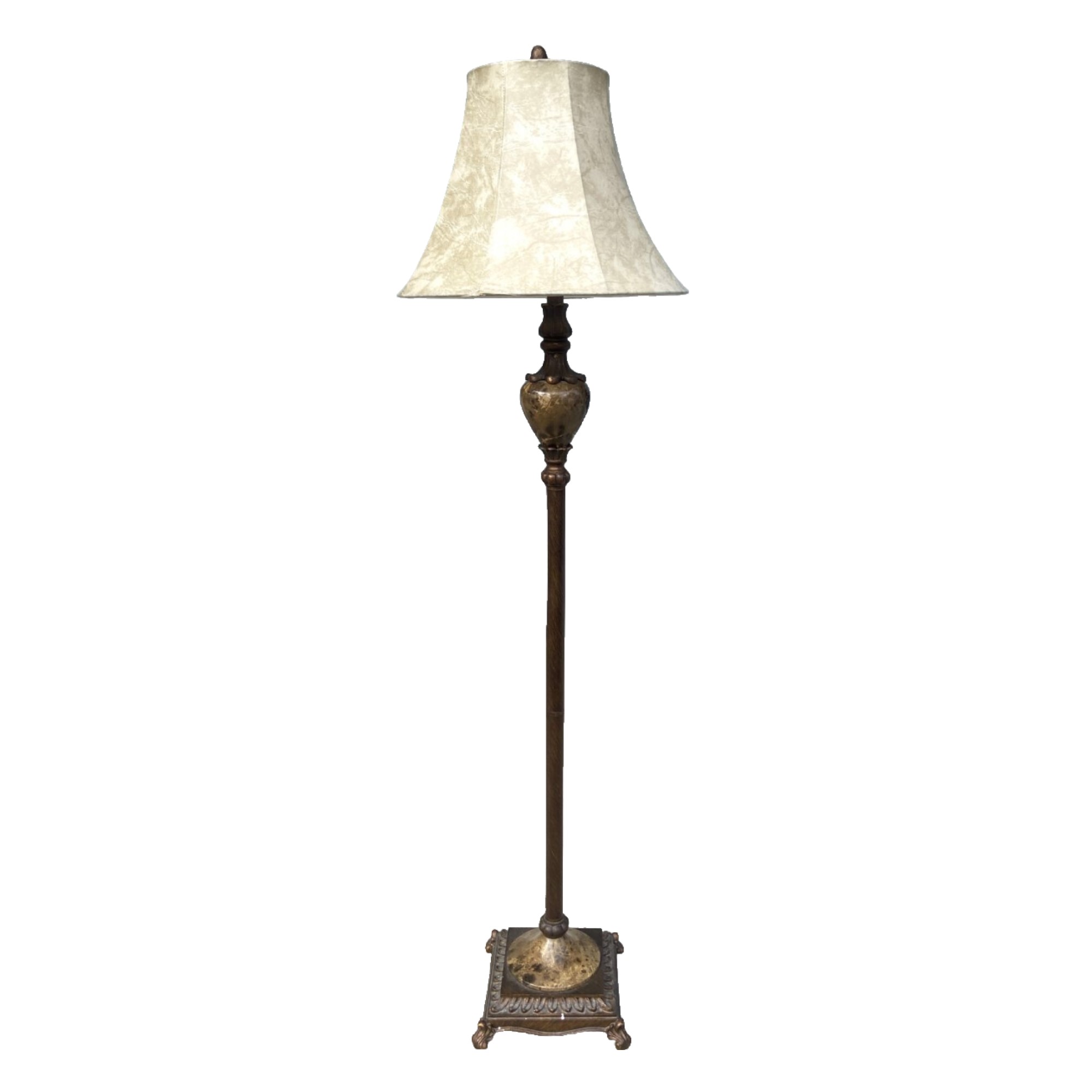 Classic Bronze-Tone Floor Lamp & Shade