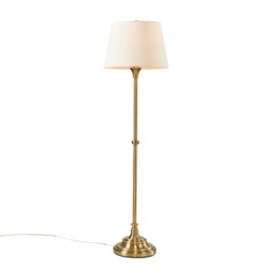 New Antiqued Brass Floor Lamp