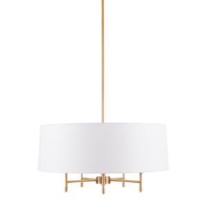 New 5-Light Chandelier with Drum Shade