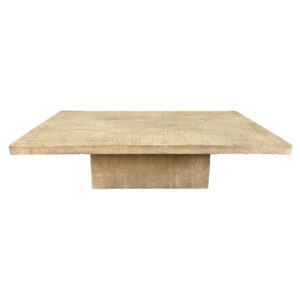 Restoration Hardware Reclaimed Oak Plinth Coffee Table