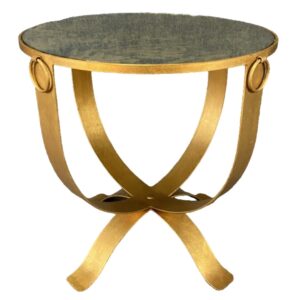 Mirrored Top Gold Table