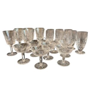 Set of 24 Waterford Crystal 'Lismore' Glasses - Water, Wine, Champagne/Sherbet