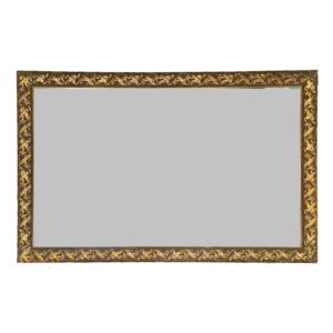 Monumental 4x6 Gold Framed Beveled Mirror