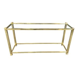 Brass & Glass Sofa Table