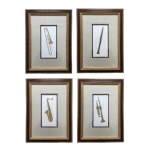 Set of 4 Limited Edition Etchings of Instruments by Barbie Tidwell