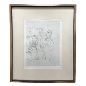 Jack Levine Signed Original Etching "Mack Sees Polly Peachum"