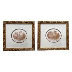 Pair of Ornately Framed Signed and Numbered French Engravings