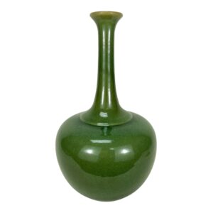 Pottery Barn Long Neck Green Vase