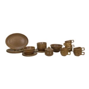 Monmouth Mojave Brown Dishware Set for 4 with Additional Pieces