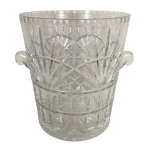 Heavy Pressed Glass Ice Bucket