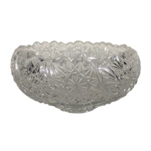 Elaborate Cut Glass Serving Bowl