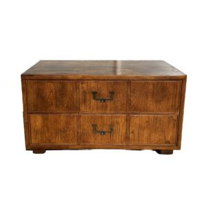 Henredon Campaign Style Artefacts 2-Drawer Low Dresser