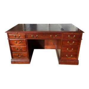 Jasper Cabinet Company Leathertop Executive Desk #614-L