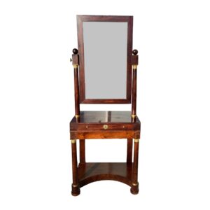 Late 19th Century Empire Style Gentleman's Dressing Table with Mirror