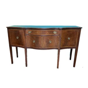 Mahogany Satinwood Banded Serpentine Front Sideboard