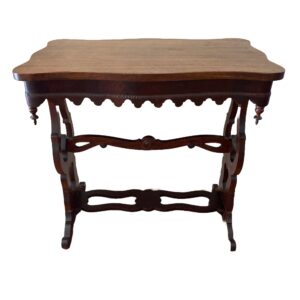 Antique Folky Mahogany Console Table