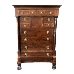 C1870 Mahogany Bachelor's Chest Of Drawers