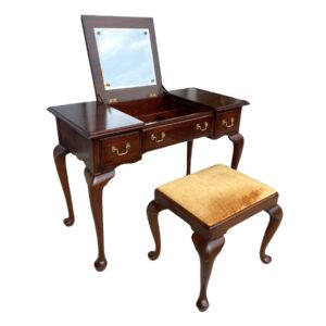 Henkel Harris Solid Mahogany Vanity and Bench #2704