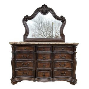 Contemporary Top Dresser with Mirror