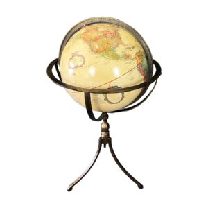 Globe on Bronze Stand