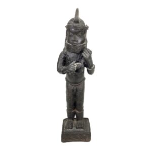 Edo Peoples Court Attendant with Ceremonial Sword Statue