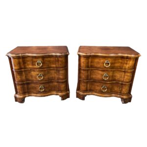 Pair of Century Furniture Italian Style Blockfront Nightstand