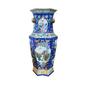 Tall Colorful Chinese Porcelain Vase