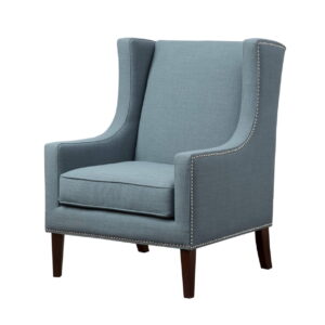 New Blue Wingback Chair