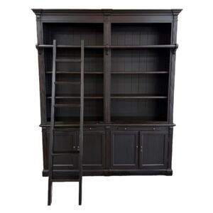 Arhaus Athens Library Bookcase with Ladder